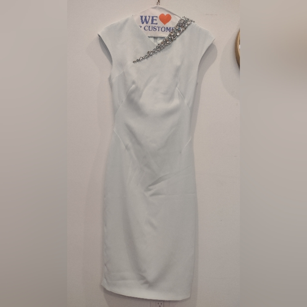 Ted Baker embellished dress with back cutout